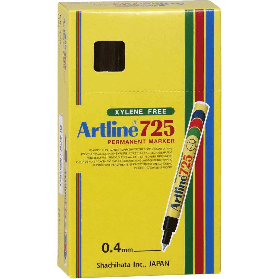 Artline 700 Permanent Marker 0.7mm Bullet Nib Black BOX12 : 170001