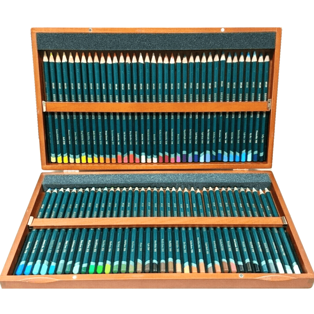 Artist's Pencils, Colouring Pencils, Derwent UK, Sketching 72 Wooden Box