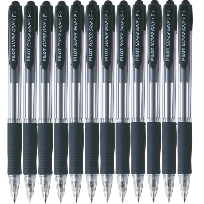 Pilot Super Grip Retractable Ballpoint Pen Fine 0.7mm