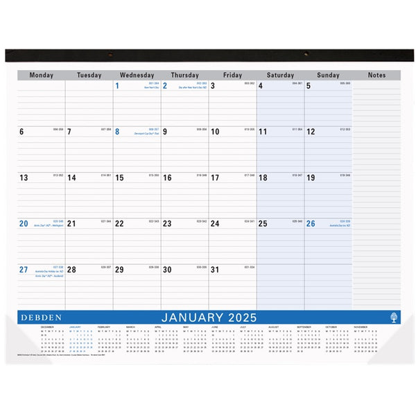 Collins Debden Table Top Planner Refill Month To View 2025 432x560mm