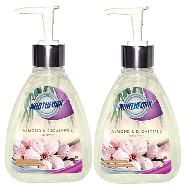 2 Pack Northfork Liquid Handwash 250Ml Almond And Eucalyptus 635162947 (2 Pack) - SuperOffice