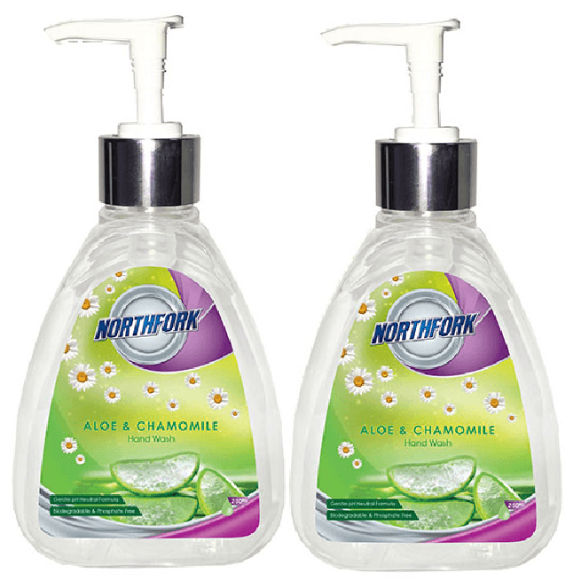 2 Pack Northfork Liquid Handwash 250Ml Aloe-Vera/Chamomile 635162943 (2 Pack) - SuperOffice