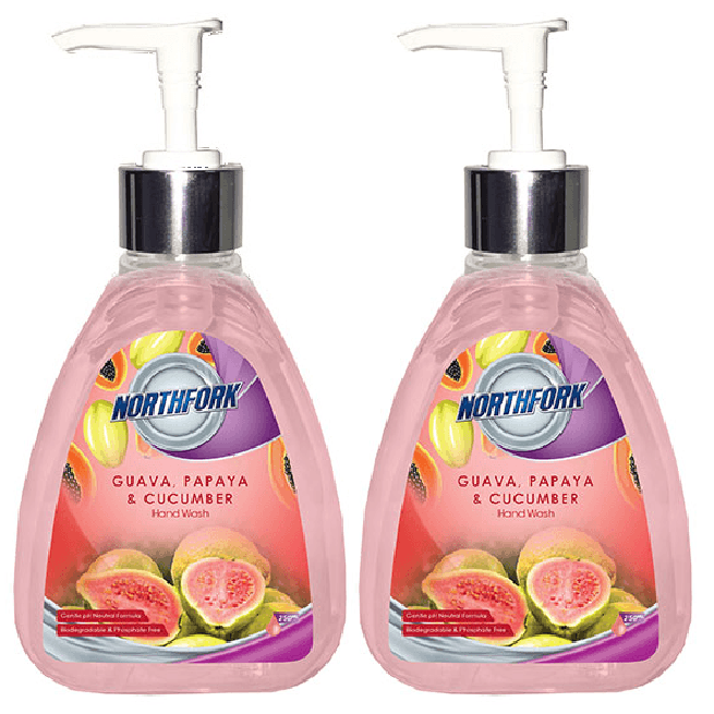 2 Pack Northfork Liquid Handwash 250Ml Guava Papaya And Cucumber 635162944 (2 Pack) - SuperOffice