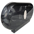 A&C Gentility Jumbo Toilet Paper Roll Double Dispenser Wall Mounted Black AC-902B AC-902B - SuperOffice