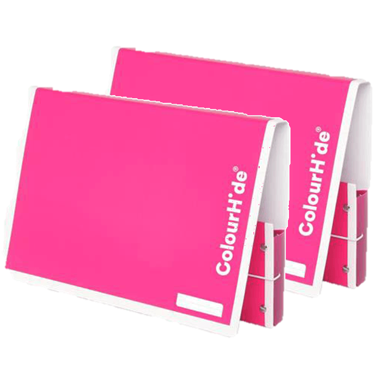 2x Colourhide My Handy Document Box A4 Pink 8014009 (2 Pack) - SuperOffice