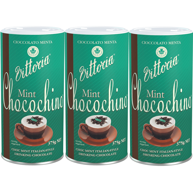 3 Pack Vittoria Mint ChocoChino Chocolate Italian Style Cioccolato Menta 99 (3 Pack) - SuperOffice