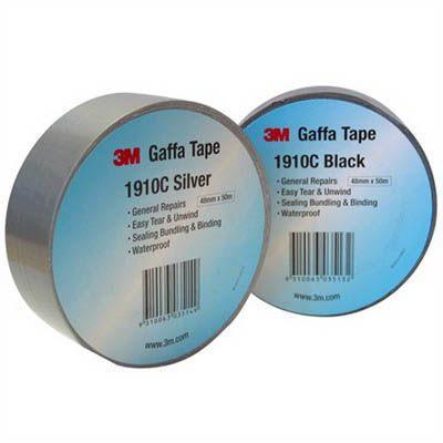 3M 1910C Gaffa Tape Cloth 48Mm X 10M Black AT010565813 - SuperOffice