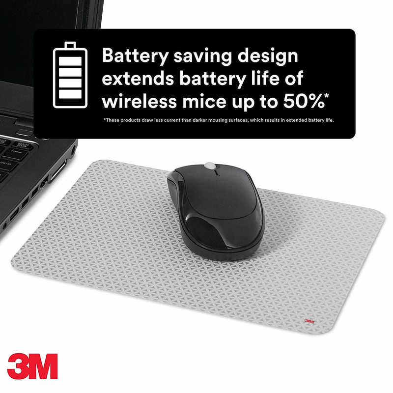 3M Precise Ultrathin Mousepad Repositionable Adhesive Backing MP200PS2 70005240257 - SuperOffice