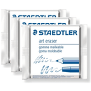 3x Staedtler Kneadable Art Eraser Large 5427 BK - SuperOffice