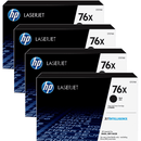 4 Pack HP 76X Toner Ink Cartridge High Yield Black CF276X LaserJet Pro M404 M428 Genuine CF276X (4 Pack) - SuperOffice