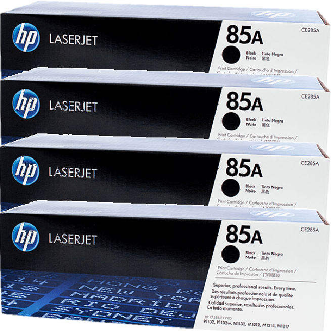 4 Pack Hp CE285A No.85A Ink Toner Cartridge Black LaserJet BULK CE285A (4 Pack) - SuperOffice