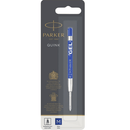 4 Pack Parker Genuine Quink Pen Refill Gel Medium Blue Nib Ink 1950346 (4 Pack) BLUE - SuperOffice