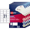 4 Packs Avery 959090 L7160 Address Labels Smooth Feed Laser 21/Sheet White 250 Sheets 959090 (4 Packs) - SuperOffice