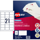 4 Packs Avery 959090 L7160 Address Labels Smooth Feed Laser 21/Sheet White 250 Sheets 959090 (4 Packs) - SuperOffice