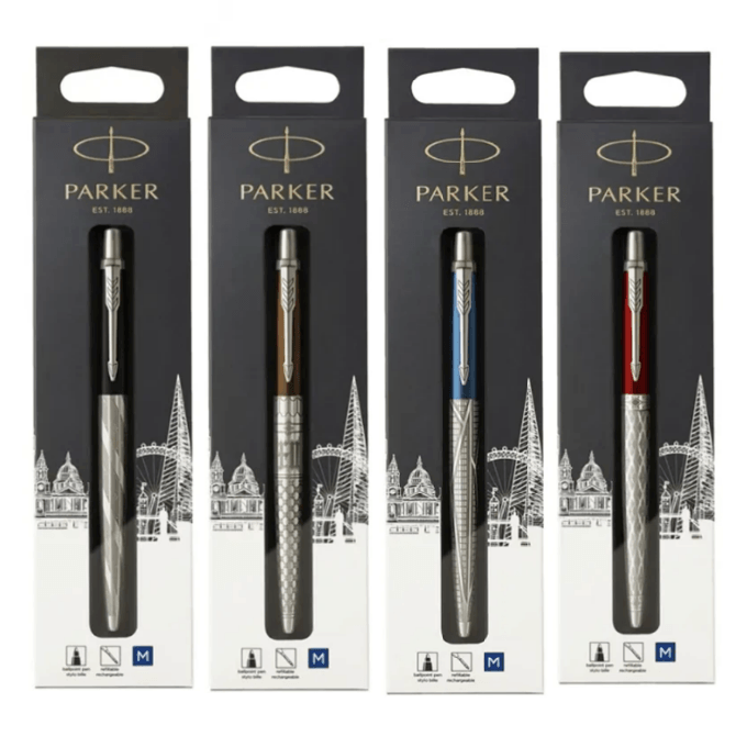 4 Set Parker Jotter Special Limited Edition Ballpoint Pen Black Bronze Blue Red 2025894 (4 Pack) - SuperOffice