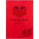 5x Spirax P105 Exercise Book Dotted Thirds 24mm 70Gsm 48 Page A4 Red 56105P - SuperOffice