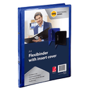 6 Pack Marbig Flexibinder 2 Ring 20mm A4 Clear Cover Blue Folder BULK 47485 (6 Pack) - SuperOffice