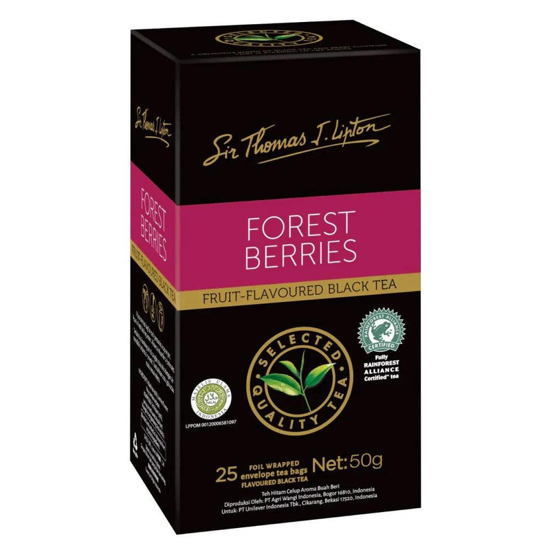 6 Pack Sir Thomas Lipton Teabags Forrest Berries Tea 25 Bags 08999999152666 - SuperOffice