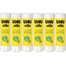 6 Pack UHU Glue Stick 40G 3300070 (6 Pack) - SuperOffice