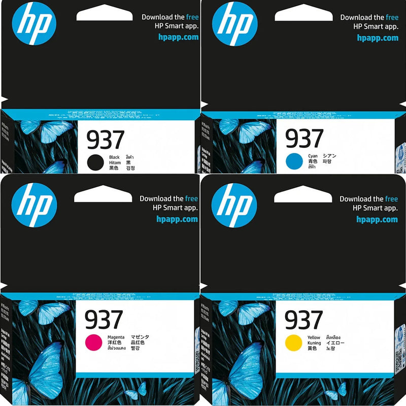 HP 937 Black/Cyan/Magenta/Yellow Set Ink Cartridge Genuine Original