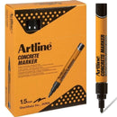 Artline Concrete Permanent Marker Black Box 12