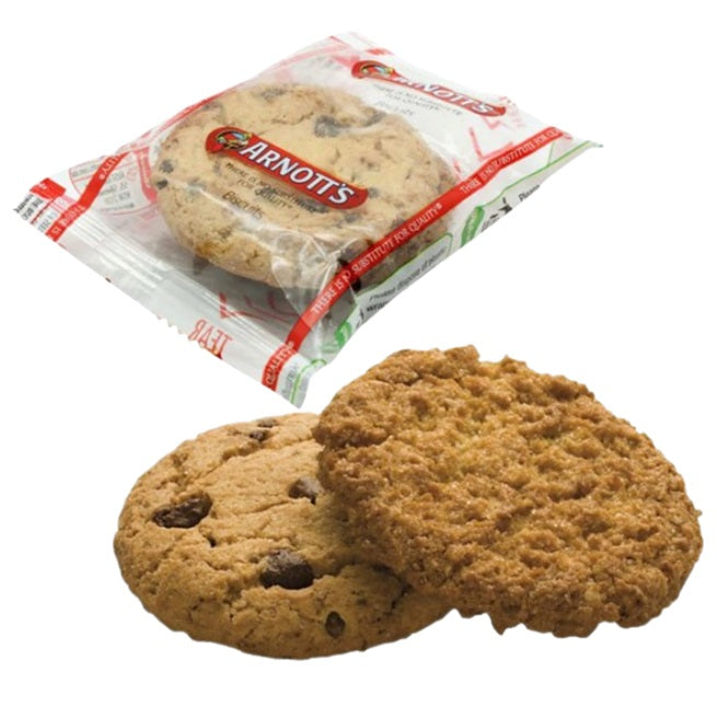 Arnotts Butternut Snap Farmbake Choc Chip Biscuits 150 Individual Packs Carton Bulk Box