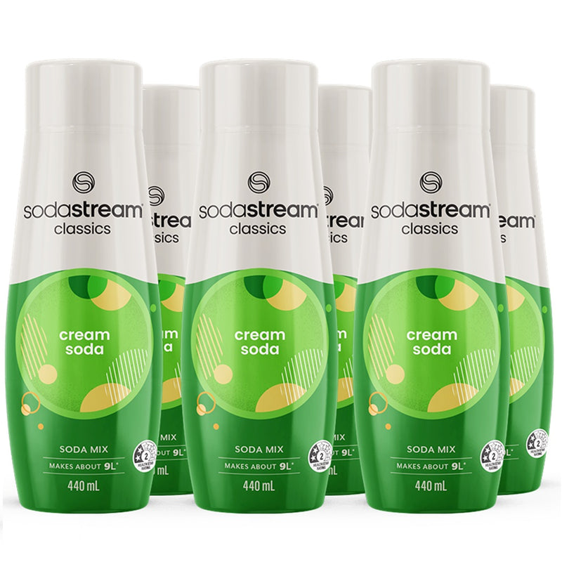 SodaStream Cream Creaming Syrup Soda Mix 440mL Pack 6 BULK