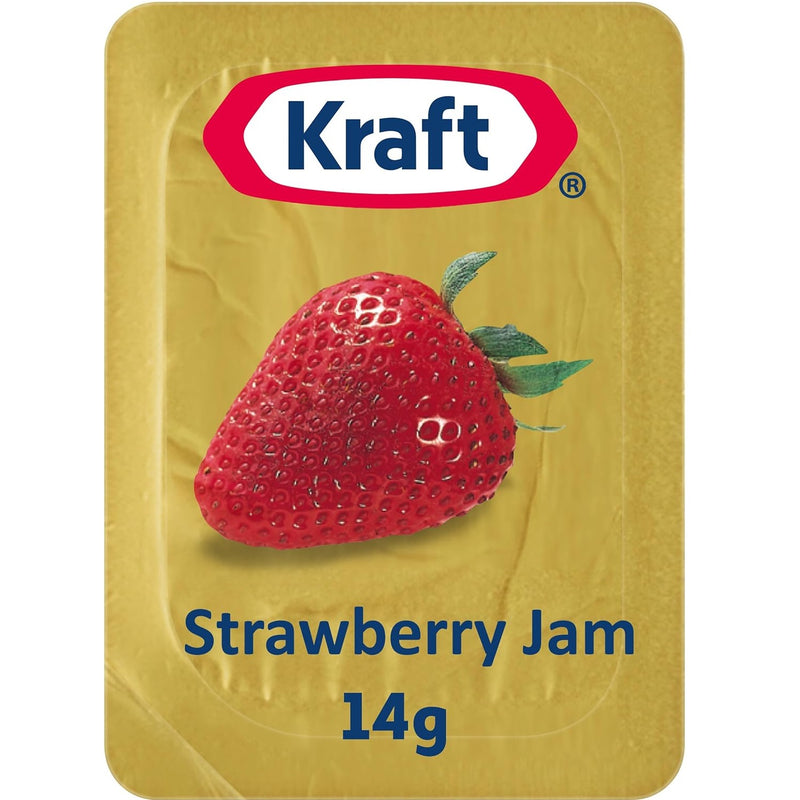 Kraft Heinz Strawberry Jam Individual Portions 14g 75 Carton Bulk Box