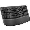 Logitech Wave Keys Keyboard Wireless Ergonomic Black