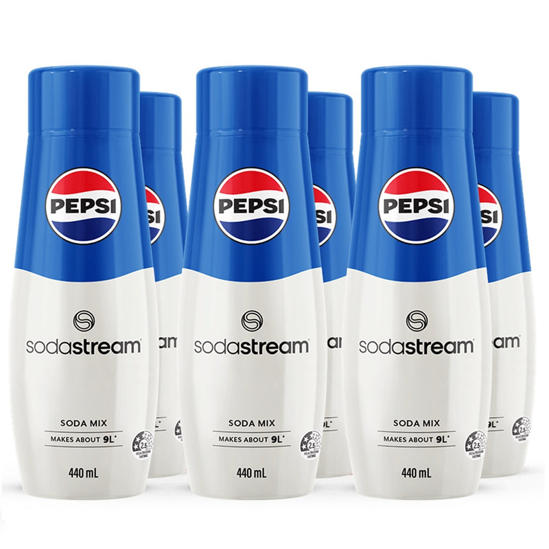 SodaStream Pepsi Original Syrup Mix 440mL Pack 6 BULK