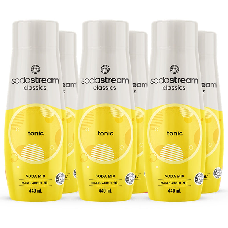 SodaStream Tonic Syrup Soda Mix 440mL Pack 6 BULK