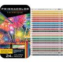 Prismacolor Technique Fireworks Drawing Coloured Pencils 24 Tin Set