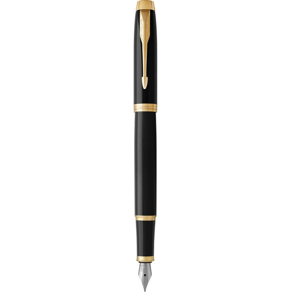 Parker IM Premium Black Gold Trim Fountain Pen