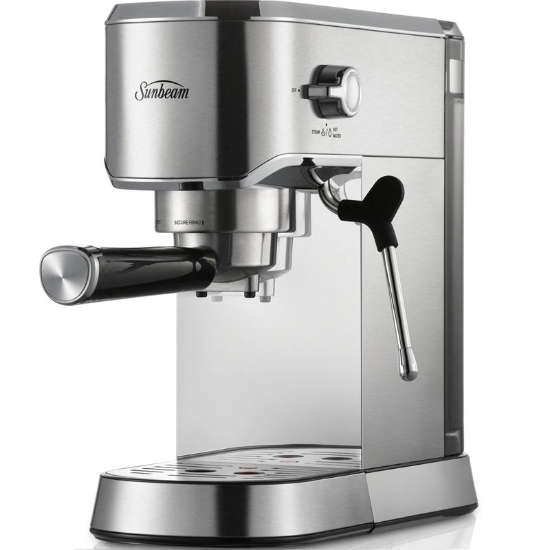 Sunbeam Barista Coffee Machine Steam Wand Manual Stainless Steel Compact