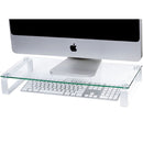 Esselte Glass Monitor Stand White