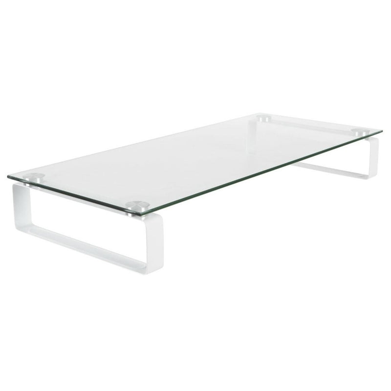 Esselte Glass Monitor Stand White