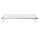 Esselte Glass Monitor Stand White