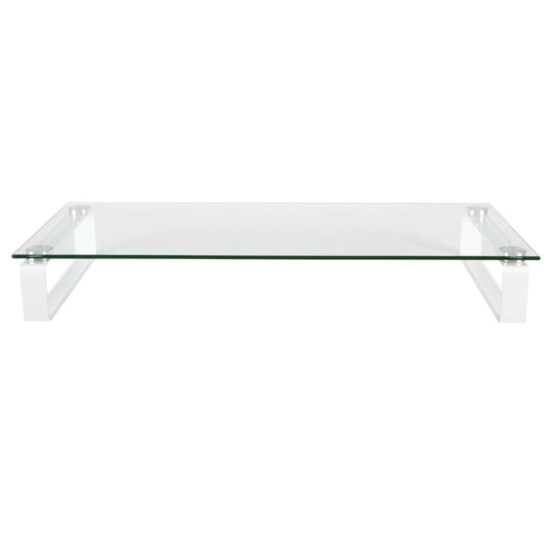 Esselte Glass Monitor Stand White