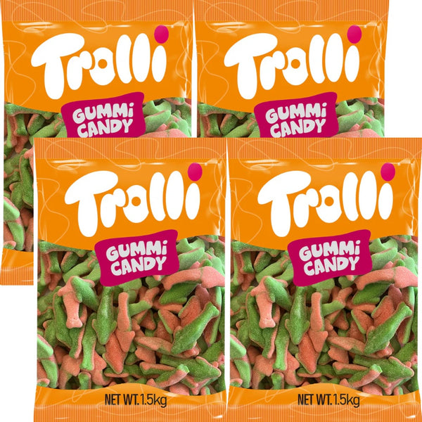 Trolli Watermelon Shark Lollies Candy 1.5kg Bag Pack 4 Bulk