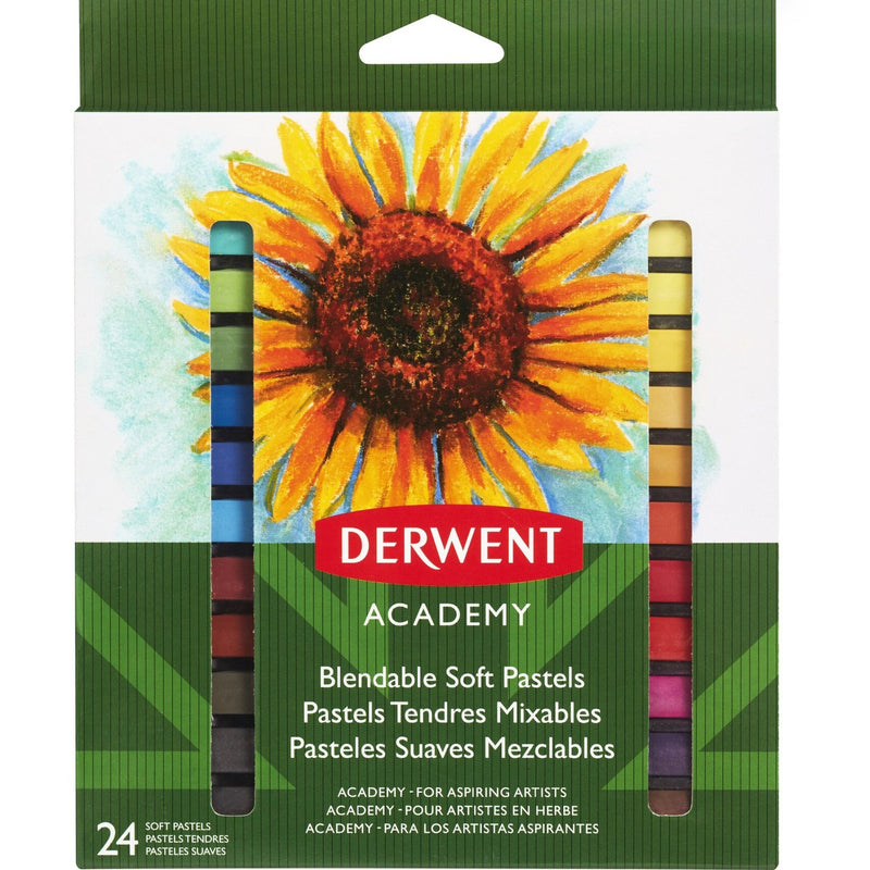 Derwent Academy Blendable Soft Pastels Art Coloured 24 Pack