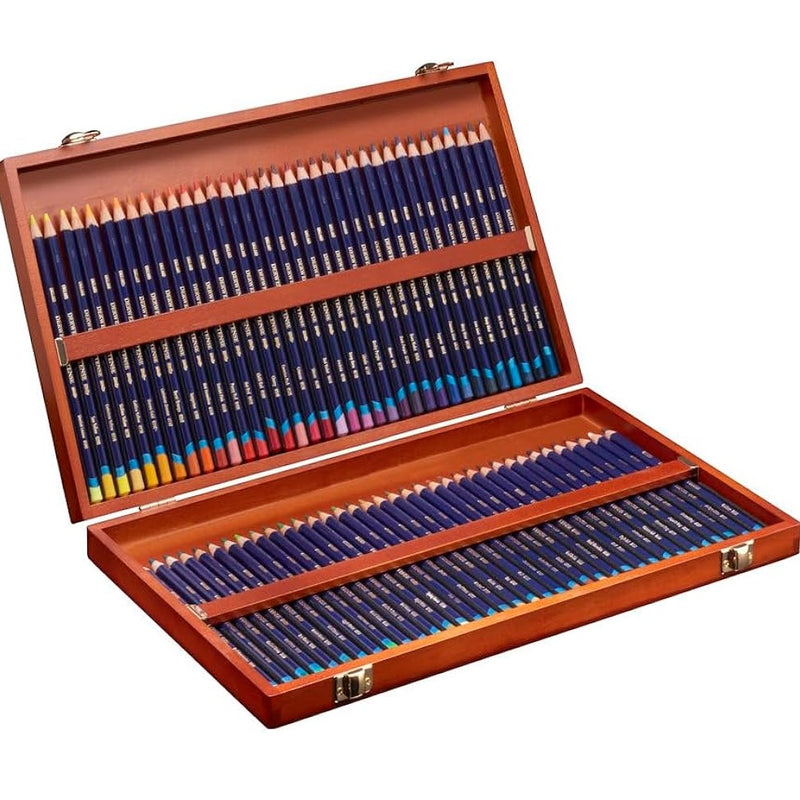 72 Derwent Inktense Coloured Pencils Mix With Water Professional Wooden Box Set