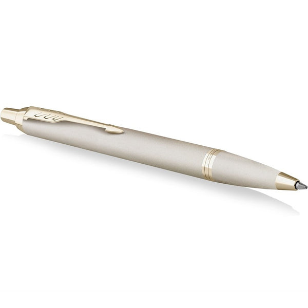 Parker IM Ballpoint Pen Champagne Gold Trim Gift Box Set