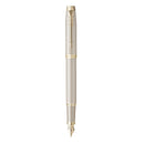 Parker IM Premium Fountain Pen Champagne Gold Trim Gift Box Set