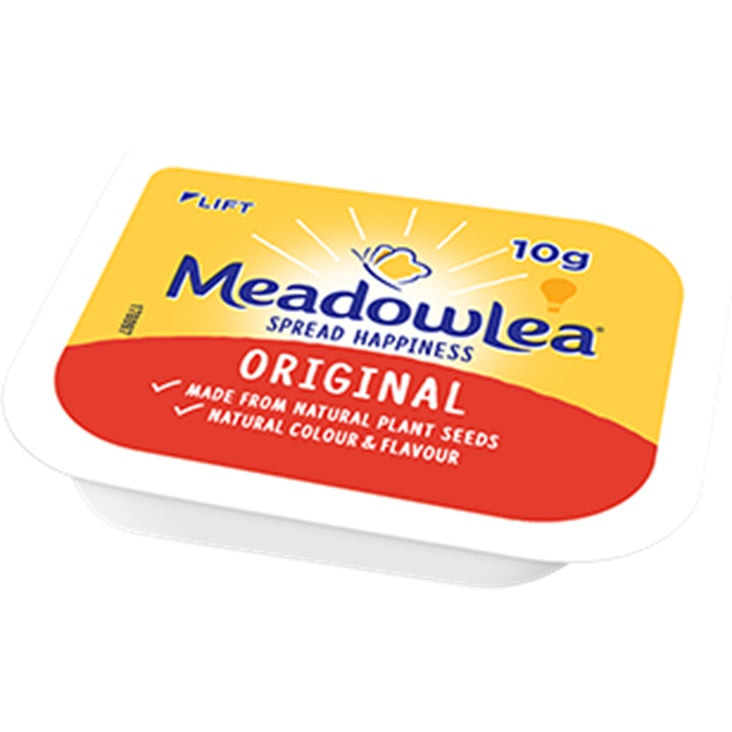 Meadowlea Margarine Butter Spread Portions 10g 250 Pack Carton Bulk Box