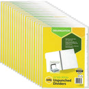 Marbig Divider Unpunched Manilla 10-Tab Divider Tab A4 White 25 Pack