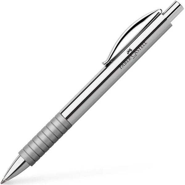 Faber-Castell Essentio Metal Ballpoint Pen Polished Shiny Chrome Retractable