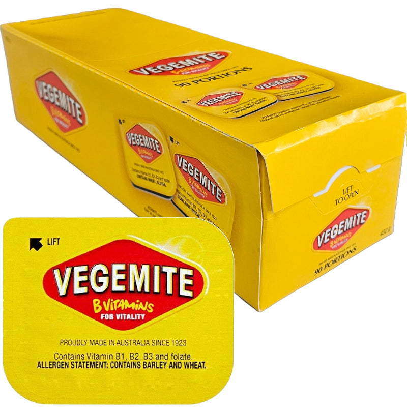 Vegemite Single Serve Portions Spread 4.8g 90 Pack Carton Bulk Box