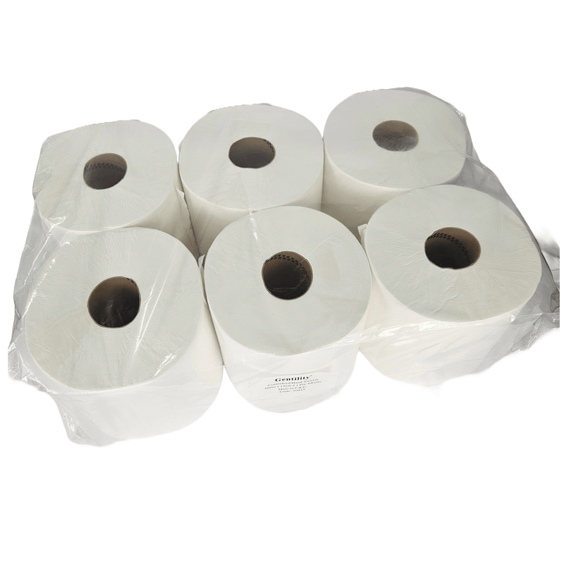 A&C Gentility Centerfeed Paper Hand Towels Roll 1ply 190mmx300m 6 Rolls AC-30019 AC-30019 - SuperOffice