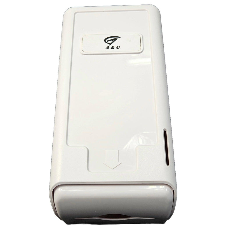 A&C Gentility Interleaved Toilet Paper Tissue Plastic Dispenser White AC-0105 AC-0105 - SuperOffice