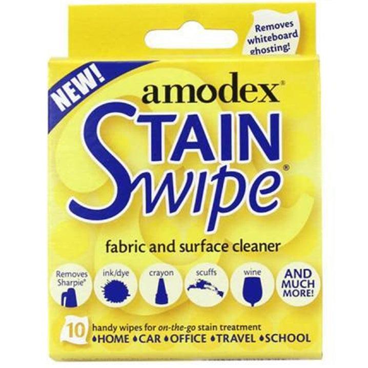 Amodex Stainwipes Surface Cleaner Handy Pack 10 Wipes 011444 - SuperOffice